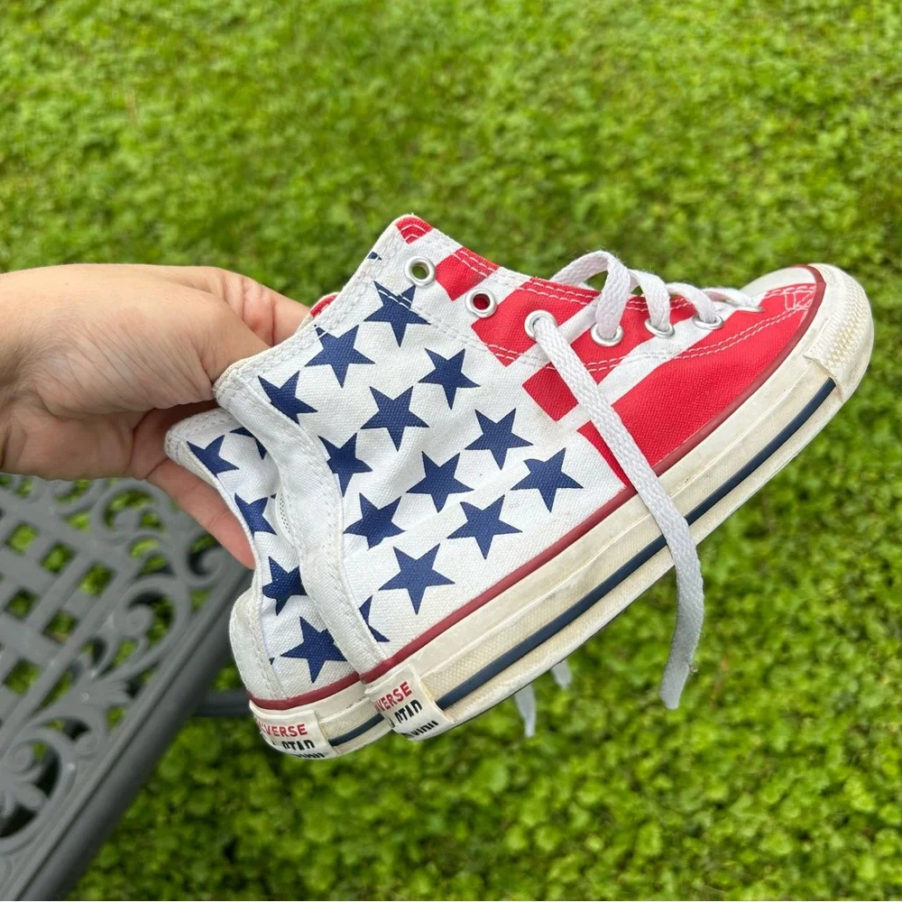 Converse Junior Chuck Taylor‎ All Stars & Stripes High Top American Flag size 2